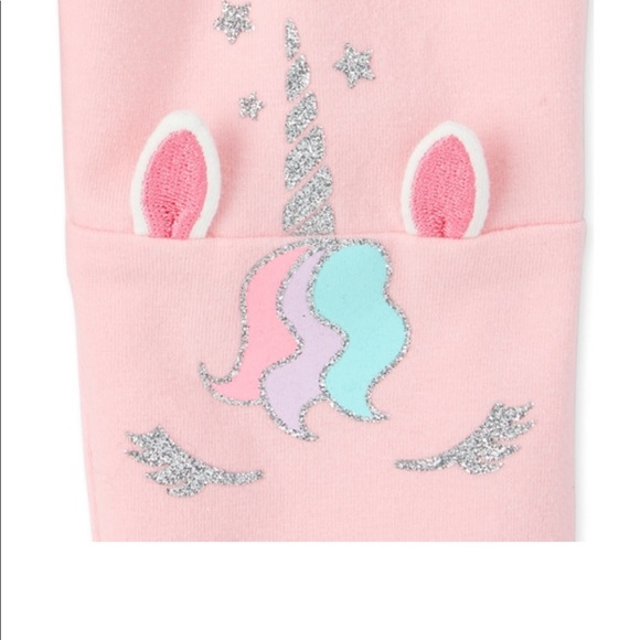 NWT Place Pink Glitter Unicorn Leggings 2T - Picture 2 of 2